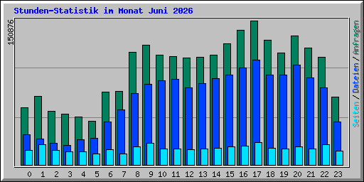 Stunden-Statistik im Monat Juni 2026