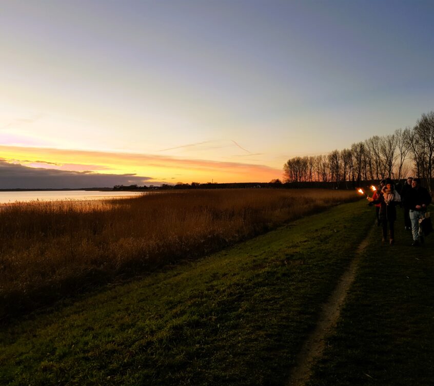Fackelwanderung-Deich